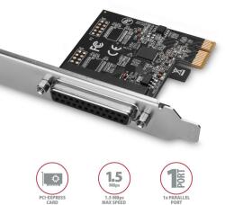 AXAGON PCEA-P1N 1x parallel port adapter w. SP & LP (PCEA-P1N) - primatinta