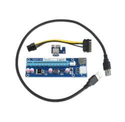 Gembird RC-PCIEX-03 PCI-Express riser add-on card, PCI-ex 6-pin power connector (RC-PCIEX-03) - primatinta