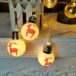 Modee Karácsonyi LED Füzér Plastic Elemes C1014 (10LED/1, 35m/15cm) warm (BCT-03028)