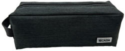 ECADA Penar etui tip borseta Ecada 78663N, 2 fermoare, Negru (78663N) Penar