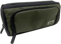 ECADA Penar etui tip borseta Ecada 786619, 2 fermoare, Verde Kaki (786619) Penar