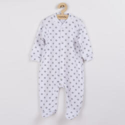 NEW BABY Baba kezeslábas New Baby Classic II szürke csillagokkal - pindurka
