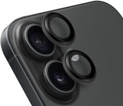 OBAL: ME Lencsevédő az Apple iPhone 16/16 Plus készülékhez Fekete, üvegfólia
