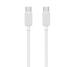 USAMS KY adatkábel (Type-C - Type-C, 60W, gyorstöltő, 100cm) FEHÉR (SJ691USB02) (SJ691USB02) - aqua