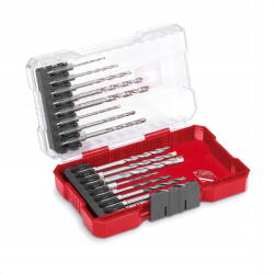 Einhell Set 16 burghie lemn, piatra, metal cu tija E 6.3, cutie de depozitare (49108953) - vexio