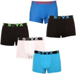 Styx 5PACK férfi boxeralsó Styx sportos gumipánt többszínben (5G0912179) M - pepita
