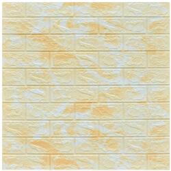 SDEPOT 10 db SDEPOT® tapéta csempe készlet, 3 mm vastag, mérete 70x77 cm, márvány utánzat modell, sárga (SET10_TAPET_59_GALBEN)