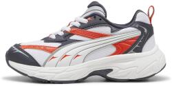PUMA Puma, Morphic Techie műbőr sneaker hálós részletekkel, Piros, Fehér, Sötétszürke, 37 EU (396621-06-4)