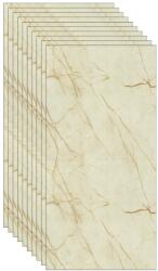 SDEPOT 10 db SDEPOT® tapéta csempe készlet, vastagság 2mm, méretek 30x60cm, márványutánzat, krém (SET10_MARMURA_AD_017)