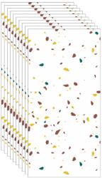 SDEPOT 10 db SDEPOT® tapéta csempe készlet, vastagság 2mm, méretek 30x60cm, márványutánzat, fehér foltos (SET10_MARMURA_AD_027)