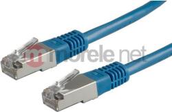 Valueline 21.99. 1344 RJ45 Hálózati kábel, patchkábel CAT 6 S/FTP 2.00 m Kék Kettős árnyékolás 1 db (21.99. 1344150) (21.99.1344150)