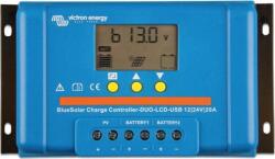 Victron Energy Blue-Solar PWM-LCD&USB Napelem töltésszabályozó PWM 12 V, 24 V 20 A (SCC010020050) (SCC010020050)