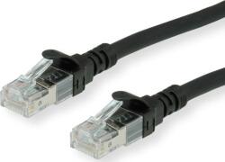 Roline 21.15. 2752 RJ45 Hálózati kábel, patchkábel CAT 6A U/UTP 2.00 m Fekete Árnyékolatlan, Halogénmentes, Lángálló 1 db ( )