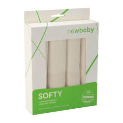 New Baby Organikus textilpelenka New Baby Softy 70 x 70 cm 4 db (8596164092705)