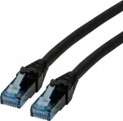 Roline 21.15. 2754 RJ45 Hálózati kábel, patchkábel CAT 6A U/UTP 1.50 m Fekete Árnyékolatlan, Halogénmentes, Lángálló 1 db ( )