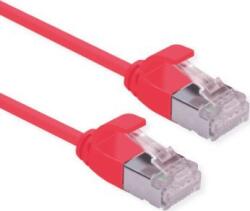 Roline 21.15. 3316 RJ45 Hálózati kábel, patchkábel CAT 6A U/UTP 3.00 m Piros (átlátszó) Árnyékolatlan, Halogénmentes, Lángálló 1 db ( )