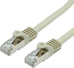 Valueline 21.99. 0851 RJ45 Hálózati kábel, patchkábel CAT 6a S/FTP 1.00 m Szürke Kettős árnyékolás 1 db (21.99. 0851) (21.99.0851)