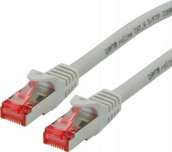 Roline 21.15. 2609 RJ45 Hálózati kábel, patchkábel CAT 6 S/FTP 20.00 m Szürke Kettős árnyékolás, Halogénmentes, Lángálló 1 db ( )