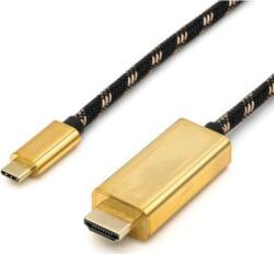 Roline USB-C® / HDMI Átalakító kábel USB-C® dugó, HDMI-A dugó 2.00 m Többszínű 11.04. 5847 USB-C® kijelzőkábel (11.04.5847)