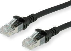 Roline 21.15. 2856 RJ45 Hálózati kábel, patchkábel CAT 6A S/FTP 7.50 m Fekete Kettős árnyékolás, Halogénmentes, Lángálló 1 db (21.15. 2856) (21.15.2856)