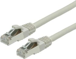 Valueline 21.99. 0710 RJ45 Hálózati kábel, patchkábel CAT 6 S/FTP 10.00 m Szürke Kettős árnyékolás, Halogénmentes, Lángálló 1 db (21.99. 0710) (21.99.0710)