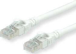 Roline 21.15. 2868 RJ45 Hálózati kábel, patchkábel CAT 6A S/FTP 15.00 m Fehér Kettős árnyékolás, Halogénmentes, Lángálló 1 db ( )