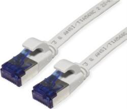 Valueline 21.99. 2113 RJ45 Hálózati kábel, patchkábel CAT 6A F/UTP 3.00 m Szürke Árnyékolt, lapos, aranyozott érintkező 1 db (21.99. 2113) (21.99.2113)