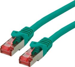 Roline 21.15. 2633 RJ45 Hálózati kábel, patchkábel CAT 6 S/FTP 3.00 m Zöld Kettős árnyékolás, Halogénmentes, Lángálló 1 db ( )