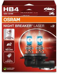 OSRAM 9006NL-2HB Halogén fényforrás Night Breaker® Laser Next Generation HB4 51 W 12 V (38290342) (38290342)