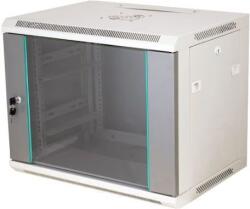 Q-LANTEC Alantec 19" Fali rack szekrény 6U 600x450 mm - Szürke (SW-6U-600-450-N-DSJ-OP-RP-B-S) (SW-6U-600-450-N-DSJ-OP-RP-B-S)