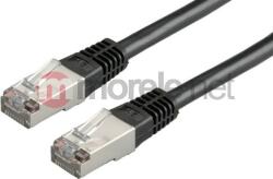 Valueline 21.99. 1385 RJ45 Hálózati kábel, patchkábel CAT 6 S/FTP 10.00 m Fekete Kettős árnyékolás 1 db (21.99. 138540) (21.99.138540)