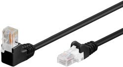 Goobay 94172 90° UTP CAT5e Patch kábel 2m - Fekete (94172) (94172)
