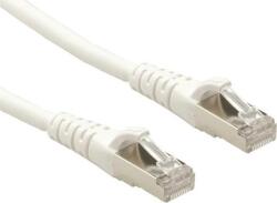Roline 21.15. 2867 RJ45 Hálózati kábel, patchkábel CAT 6A S/FTP 10.00 m Fehér Kettős árnyékolás, Halogénmentes, Lángálló 1 db (21.15. 2867) (21.15.2867)