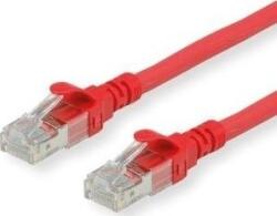 Roline 21.15. 2971 RJ45 Hálózati kábel, patchkábel CAT 6A S/FTP 0.30 m Piros (átlátszó) Kettős árnyékolás, Halogénmentes, Lángálló 1 db (PK_6ASFTP003red) (PK_6ASFTP003red)