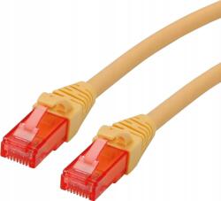 Roline 21.15. 2524 RJ45 Hálózati kábel, patchkábel CAT 6 U/UTP 1.50 m Sárga Árnyékolatlan, Halogénmentes, Lángálló 1 db ( )