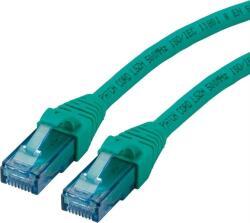 Roline 21.15. 2738 RJ45 Hálózati kábel, patchkábel CAT 6A U/UTP 15.00 m Zöld Árnyékolatlan, Halogénmentes, Lángálló 1 db ( )
