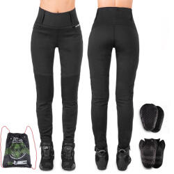 W-TEC Női motoros leggings W-TEC Noposum XL, meghosszabbított hossz fekete (25965-XL)