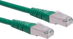 Roline 21.15. 0826 RJ45 Hálózati kábel, patchkábel CAT 6 S/FTP 1.50 m Zöld Kettős árnyékolás 1 db (21.15. 0826) (21.15.0826)