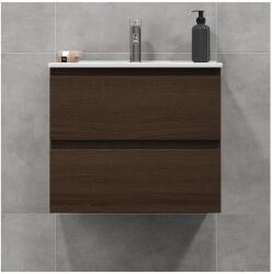Bath Deluxe Fürdőszobai szekrény mosdókagyolóval CONOR 61 cm dió BT0095 (BT0095)