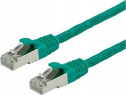 Valueline 21.99. 1273 RJ45 Hálózati kábel, patchkábel CAT 6 S/FTP 7.00 m Zöld Kettős árnyékolás, Halogénmentes, Lángálló 1 db (21.99. 1273) (21.99.1273)