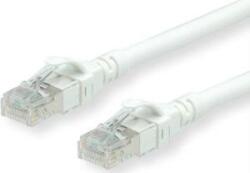 Roline 21.15. 2957 RJ45 Hálózati kábel, patchkábel CAT 6 S/FTP 0.30 m Fehér Kettős árnyékolás, Halogénmentes, Lángálló 1 db (JAB-3433638) (JAB-3433638)