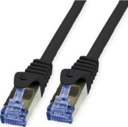 Triton Value 21.99. 0721 RJ45 Hálózati kábel, patchkábel CAT 6A S/FTP 30.00 m Fekete Kettős árnyékolás, Halogénmentes, Lángálló 1 db (21.99. 0721) (21.99.0721)
