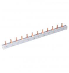 OMU System BB063-2P-I-021 Fázissín 63A tüskés 2 pólusú 10mm2 6x2 modul 210mm gyűjtősín szigetelt (BB063-2P-I-021)