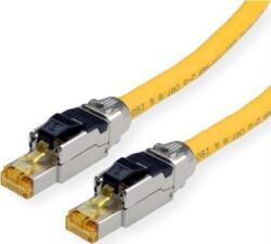 Roline 21.15. 1852 RJ45 Hálózati kábel, patchkábel CAT 8.1 S/FTP 2.00 m Sárga Kettős árnyékolás, Halogénmentes, Lángálló 1 db (21.15. 1852) (21.15.1852)
