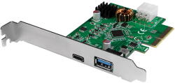 LogiLink PCI Express kártya, USB 3.2 Gen2x1, 1x USB-C PD 3.0 és 1x USB 3.0