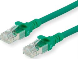 Roline 21.15. 2736 RJ45 Hálózati kábel, patchkábel CAT 6A U/UTP 7.50 m Zöld Árnyékolatlan, Halogénmentes, Lángálló 1 db ( )