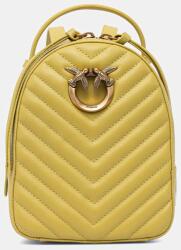 PINKO ghiozdan de piele femei, culoarea galben, mic, neted, 103614 A1J2 9BYH-PKD01E_71X (103614.A1J2)