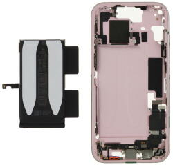 Apple ZD076-00670 Gyári Apple iPhone 15 Rózsaszín középső keret akkumulátorral, rózsaszín (ZD076-00670)