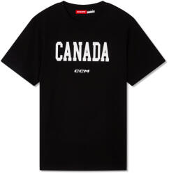 CCM Flag Tee Team CAN Black Férfipóló L