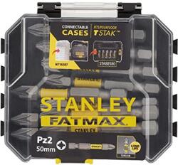 STANLEY FATMAX 10db 50mm impact pz2 bit - tstak caddy kompatibilis dobozban (STA88572-XJ)